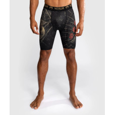 Компресійні шорти Venum Santa Muerte 5.0 Men’s Vale Tudo Shorts Deep Black Gold