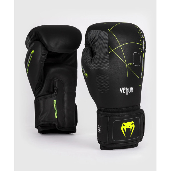 Боксерські рукавиці Venum Training Camp 4.0 Boxing Gloves - Black/Neon Green