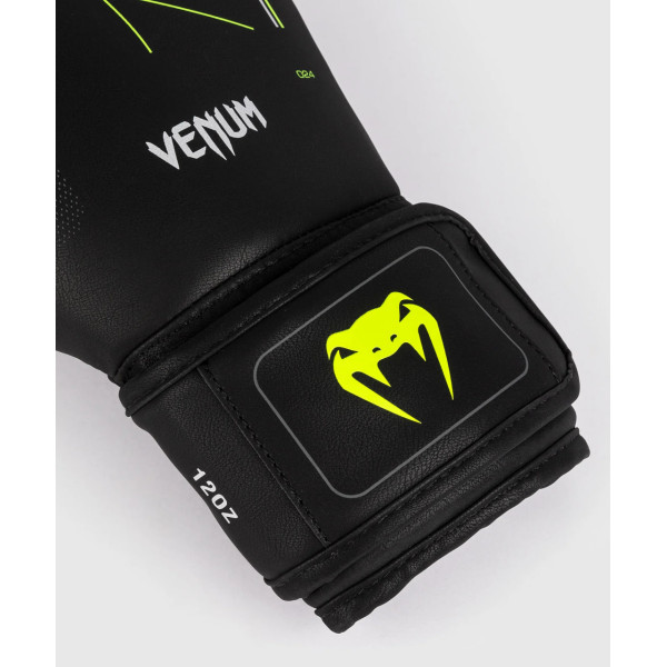 Боксерські рукавиці Venum Training Camp 4.0 Boxing Gloves - Black/Neon Green