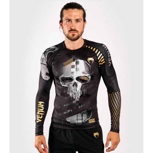 Рашгард Venum Skull Rashguard Long Sleeves Black