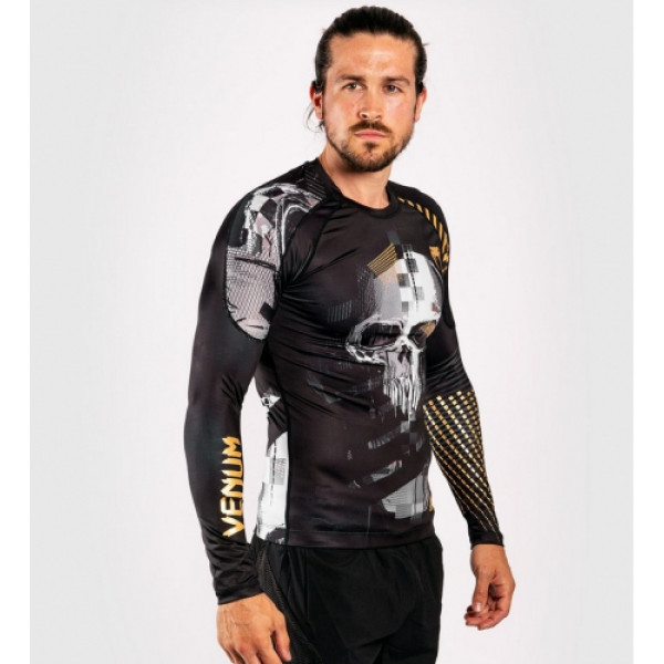 Рашгард Venum Skull Rashguard Long Sleeves Black
