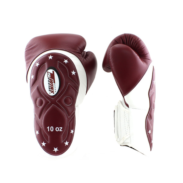 Боксерські рукавиці Twins Velcro Extra Design BGVL6-MK White Maroon