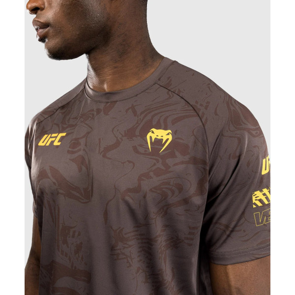 Футболка UFC Venum FIGHT WEEK 4.0 Men's Dry-Tech T-Shirt Dark Brown