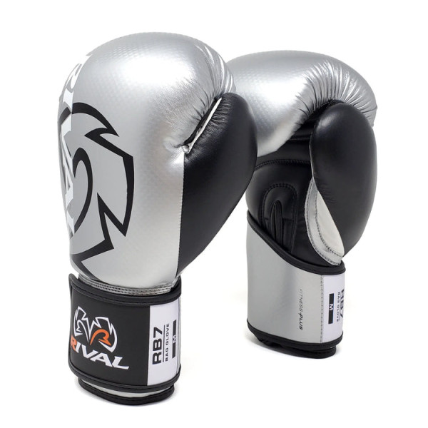 Боксерські рукавиці Rival RB7 Fitness and Bag Glove Silver Black
