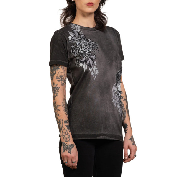 Жіноча футболка Affliction Seductive Tee Charcoal