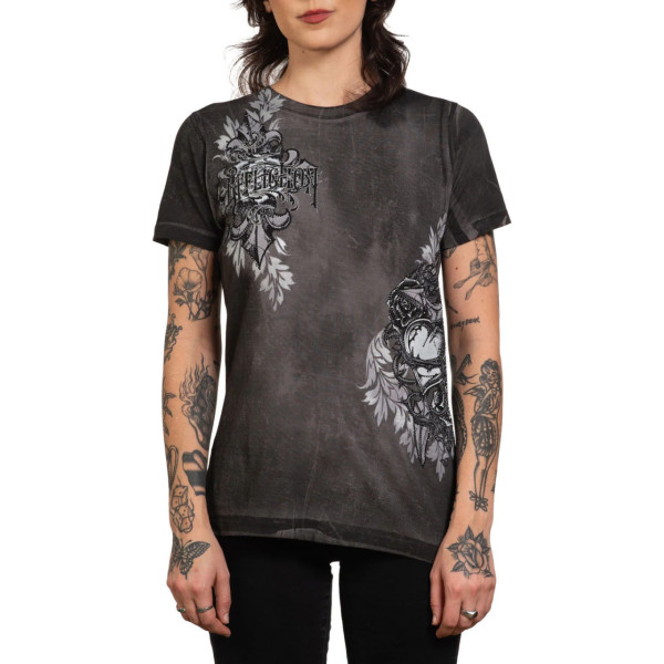 Жіноча футболка Affliction Seductive Tee Charcoal