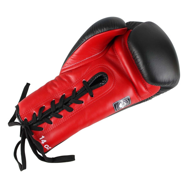Боксерські рукавиці Twins Lace Up Boxing Gloves BGLL1 Black Red