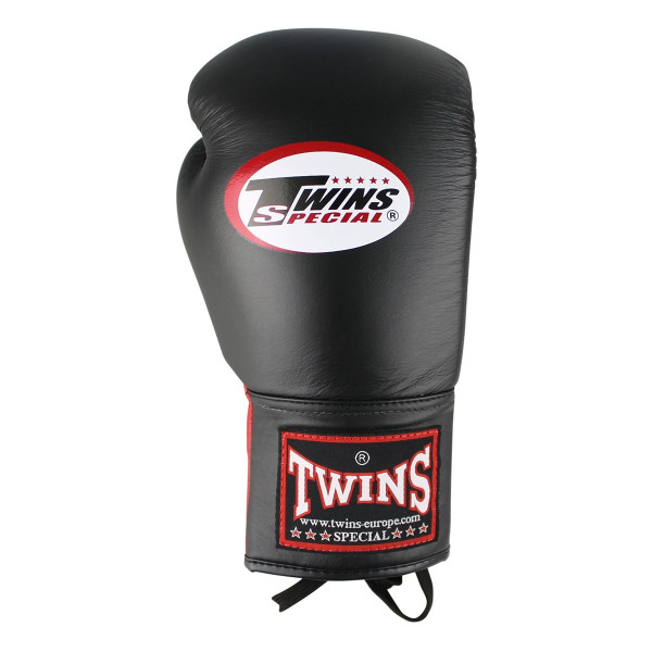 Боксерські рукавиці Twins Lace Up Boxing Gloves BGLL1 Black Red