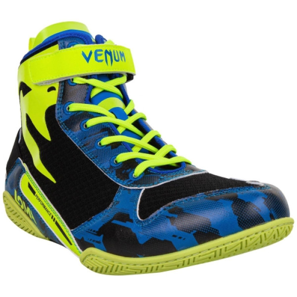 Боксерки Venum Giant Low Loma Edition Boxing Shoes Blue Yellow