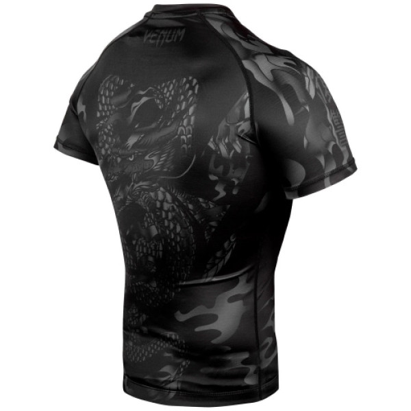 Рашгард Venum Dragons Flight Rashguard Short Sleeves Black Black