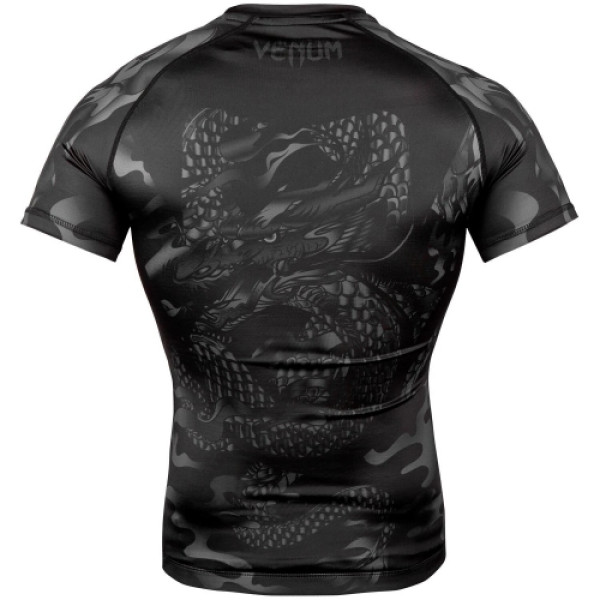 Рашгард Venum Dragons Flight Rashguard Short Sleeves Black Black