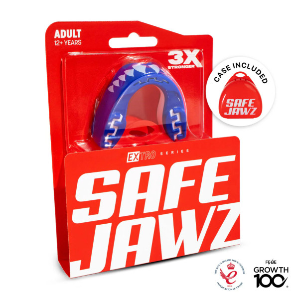 Капа SAFEJAWZ Extro Series Self-Fit Shark Mouthguard Senior (12+ yrs)
