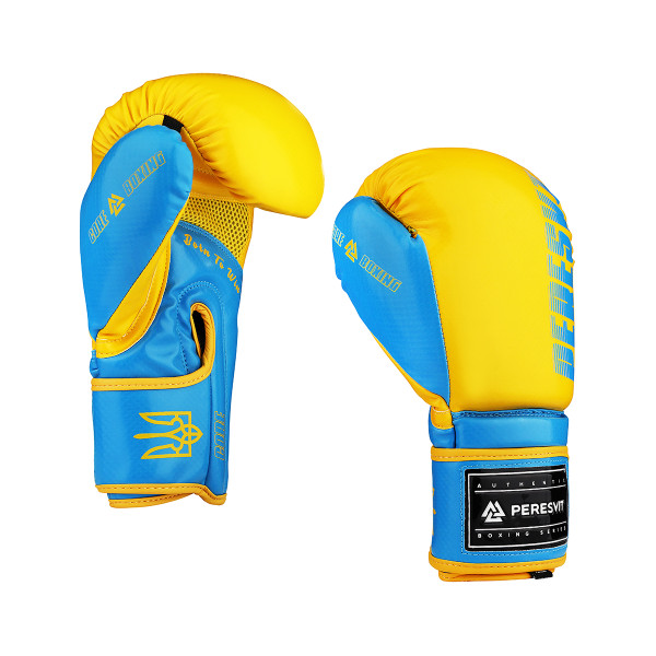 Боксерські рукавиці Peresvit Core Boxing Gloves Blue Yellow