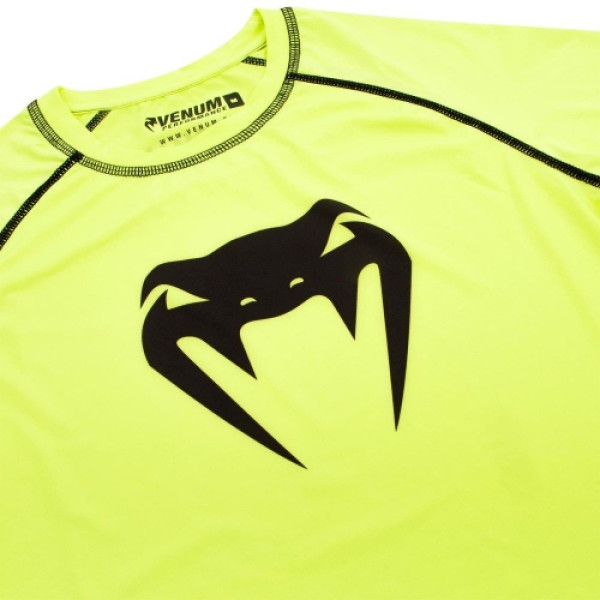 Компресійна футболка Venum Contender 3.0 Compression T-shirt Long Sleeves Yellow/Black