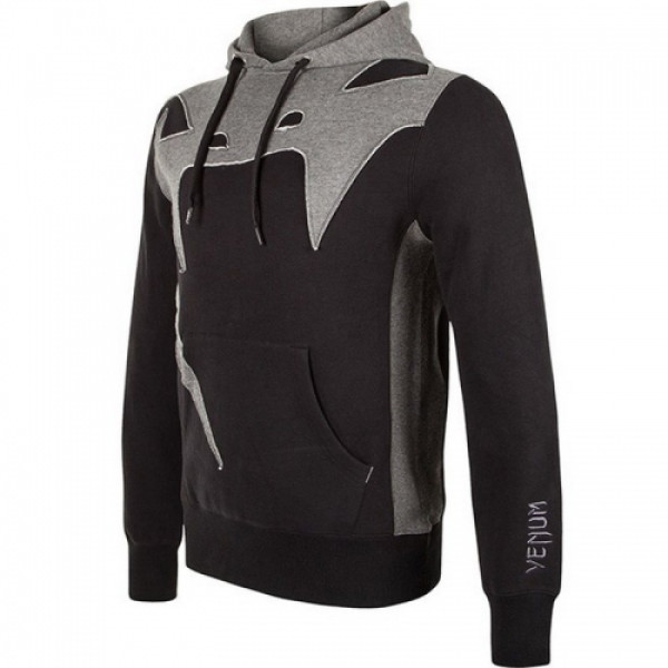 Толстовка Venum Assault Hoodie Black Grey