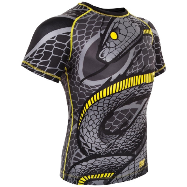 Рашгард Venum Snaker Rashguard Short Sleeves Black Yellow