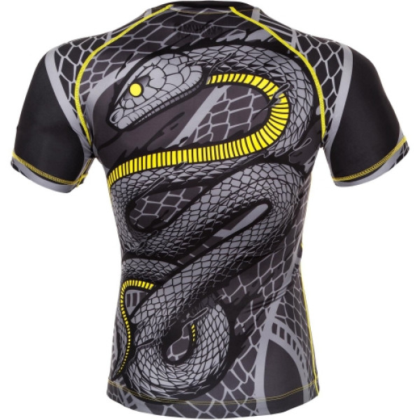 Рашгард Venum Snaker Rashguard Short Sleeves Black Yellow