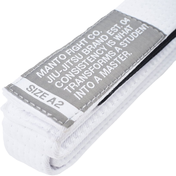 Пояс для кімоно MANTO MOTTO BJJ Belt White
