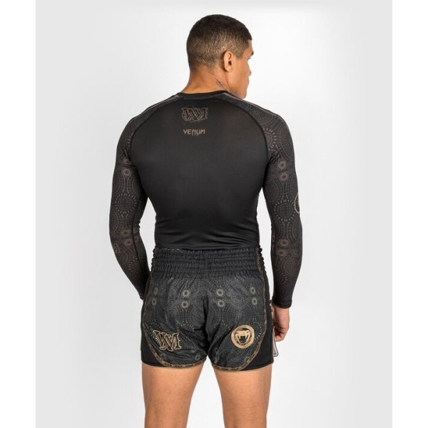 Рашгард Venum Santa Muerte Dark Side Rashguard Long Sleeves - Black Brown