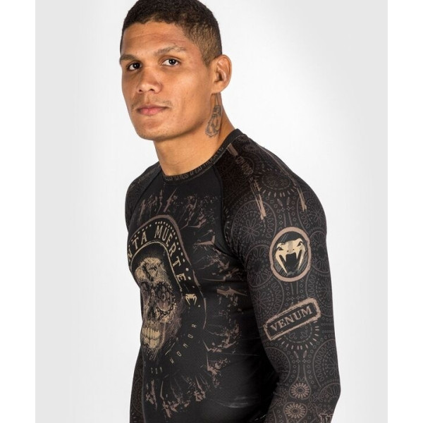 Рашгард Venum Santa Muerte Dark Side Rashguard Long Sleeves - Black Brown