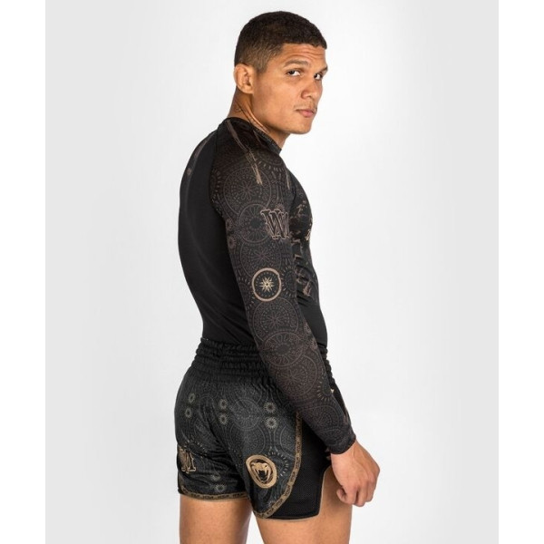 Рашгард Venum Santa Muerte Dark Side Rashguard Long Sleeves - Black Brown