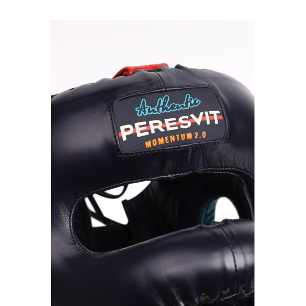 Боксерський шолом Peresvit Momentum 2.0 Leather Armor Plating Headgear Deep Blue