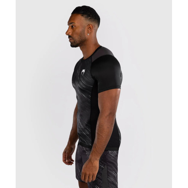 Рашгард Venum Rapid Short Sleeve Rashguard - Black/Storm Grey