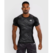 Рашгард Venum Rapid Short Sleeve Rashguard - Black/Storm Grey