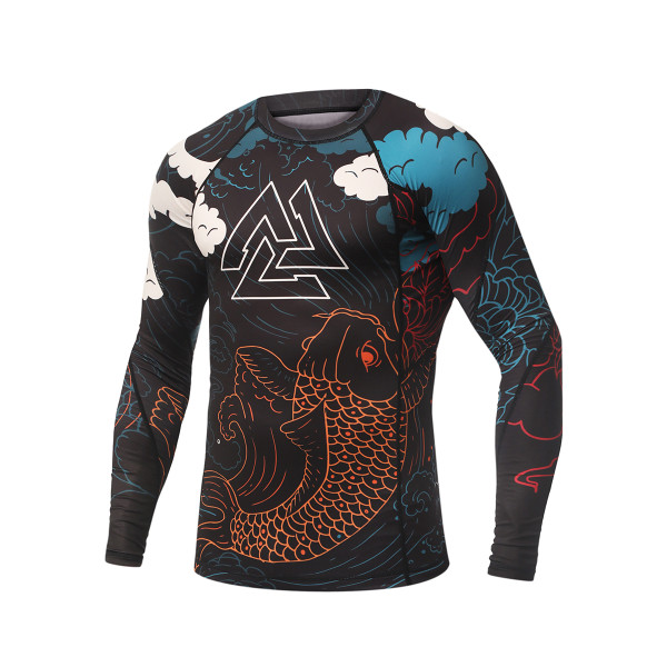 Рашгард з довгим рукавом Peresvit Koi Blue Orange Red