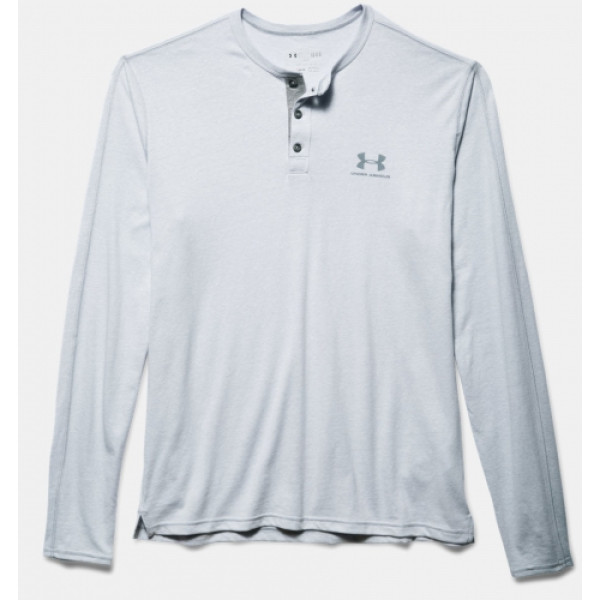 Лонгслів Under Armour Henley T-Shirt Air Force Gray Heather