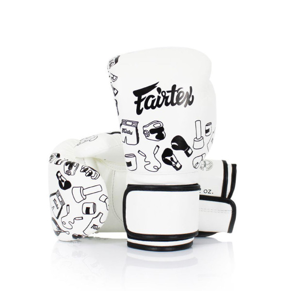 Боксерські рукавиці Fairtex BGV14W Art Collections Graffiti White