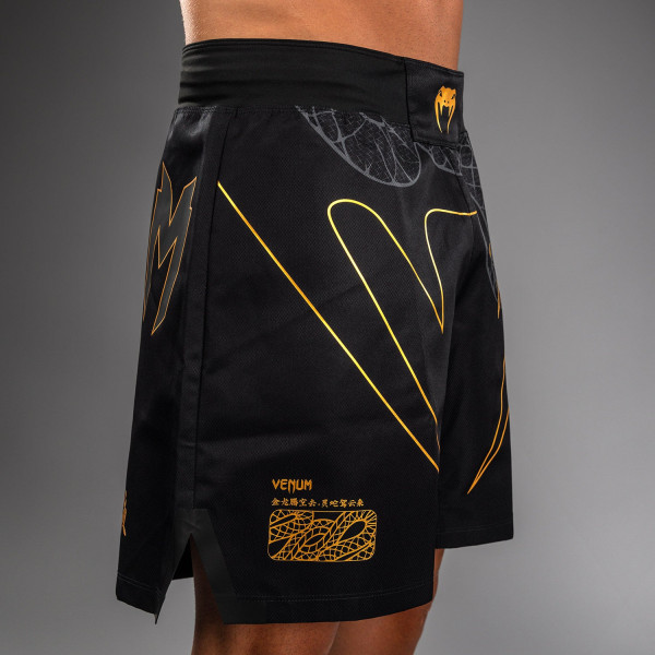 Шорти для ММА Venum Serpenti Fightshorts Black Silver Gold