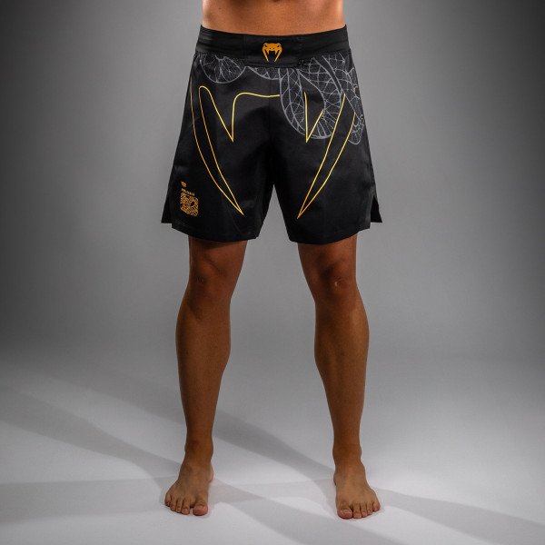 Шорти для ММА Venum Serpenti Fightshorts Black Silver Gold