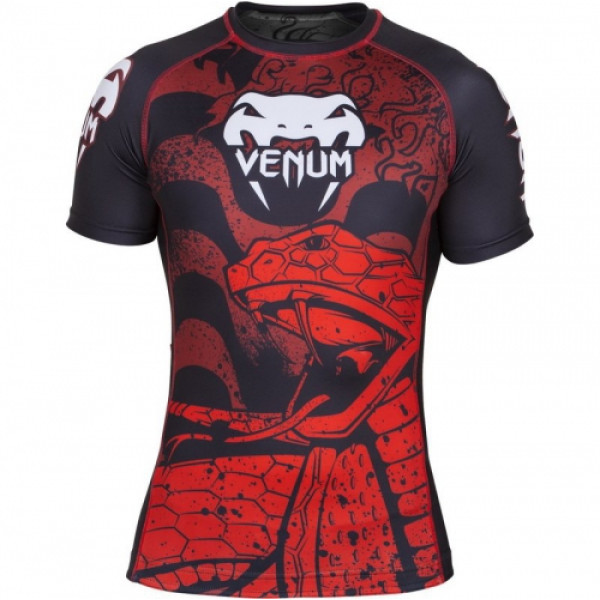 Рашгард Venum Crimson Viper Rashguard Short Sleeves Black Red