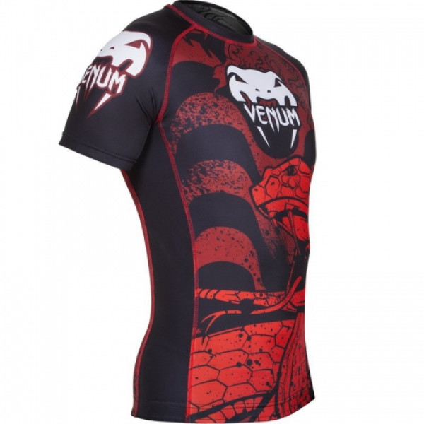 Рашгард Venum Crimson Viper Rashguard Short Sleeves Black Red