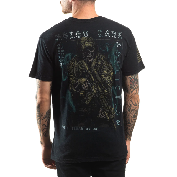 Футболка Affliction FD Smoke Screen Tee Black Lava Wash
