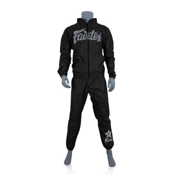 Костюм-сауна Fairtex VS3 Vinyl Sweat Suit Black Grey
