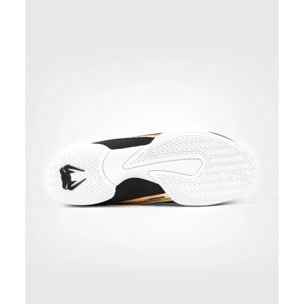 Боксерки Venum Elite Boxing Shoes Black White Gold