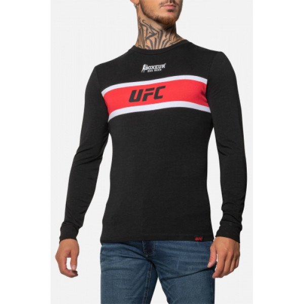 Лонгслів Boxeur Des Rues UFC Round Neck T-Shirt Long Sleeve Black