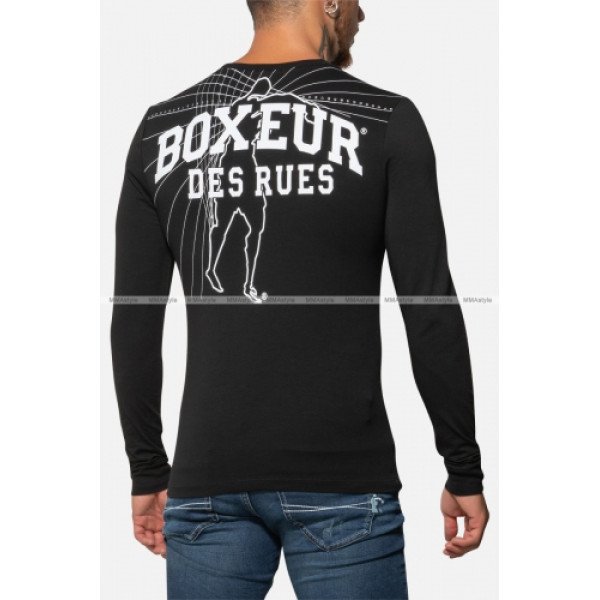 Лонгслів Boxeur Des Rues UFC Round Neck T-Shirt Long Sleeve Black