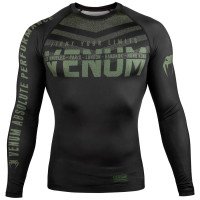 Рашгард Venum Signature Rashguard Long Sleeves Black Khaki Exclusive