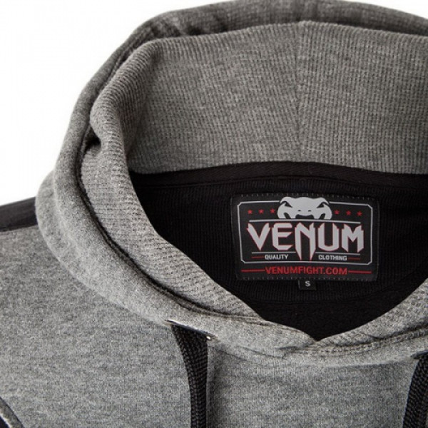 Толстовка Venum Assault Hoodie Black Grey