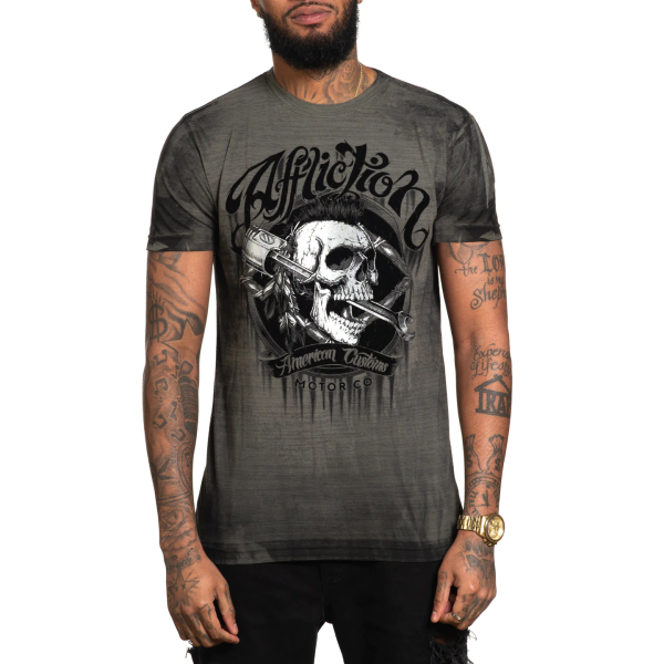 Футболка Affliction AC Oakley Oil Dusty Olive