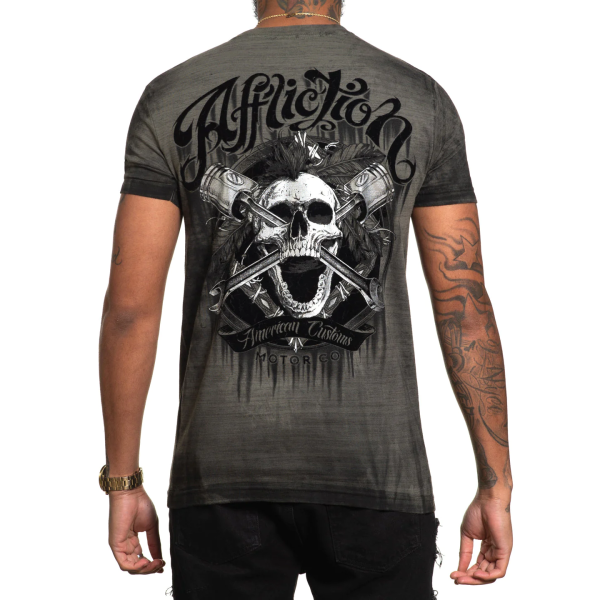 Футболка Affliction AC Oakley Oil Dusty Olive