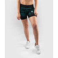 Компресійні шорти Venum Defender Hybrid Compression Shorts Black Green
