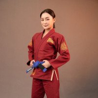Жіноче кімоно Fairtex BJJ4 Gi Sida Burgundy