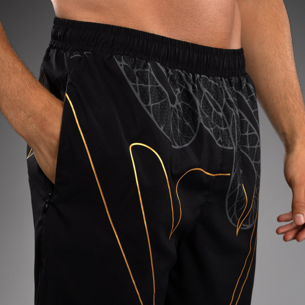 Тренувальні шорти Venum Serpenti Training Shorts Black Silver Gold