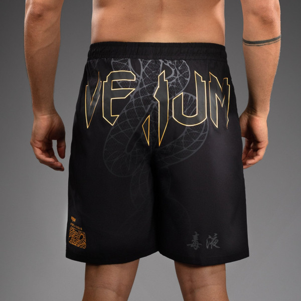 Тренувальні шорти Venum Serpenti Training Shorts Black Silver Gold