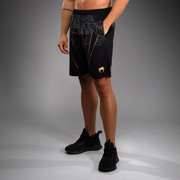 Тренувальні шорти Venum Serpenti Training Shorts Black Silver Gold