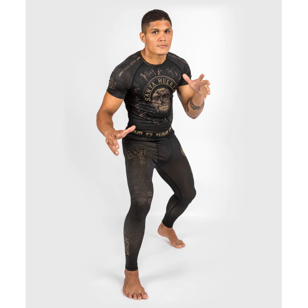 Компресійні штани Venum Santa Muerte Dark Side Spats - Black Brown